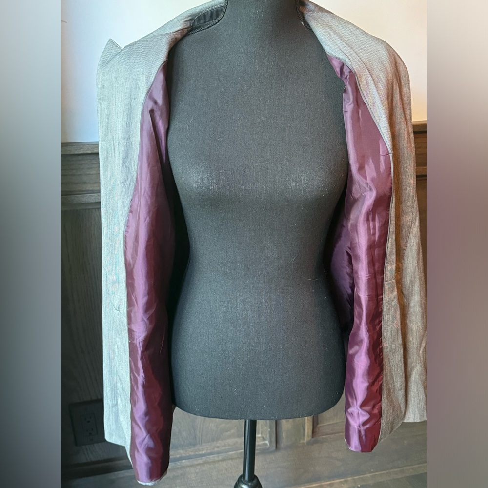 Calvin Klein Women's One Button Lux Blazer with 2 pockets 10 - Picture 8 of 10
